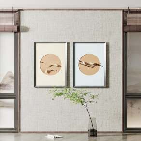 新中式卷帘3D模型下载